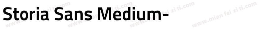 Storia Sans Medium字体转换
